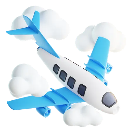 Airplane Traveling  3D Icon