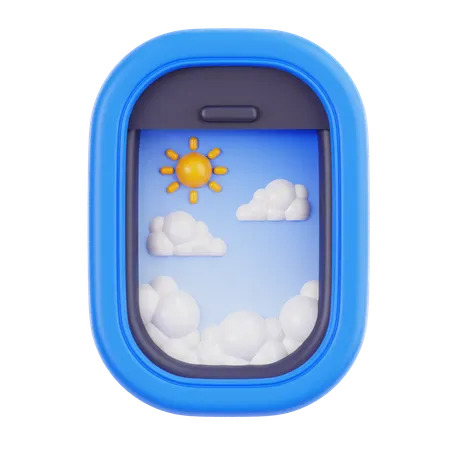 Airplane Window  3D Icon