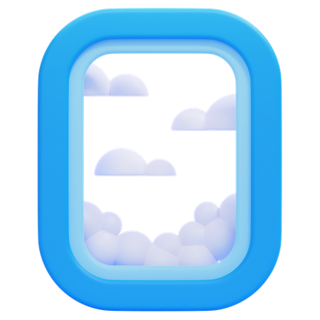 Airplane Window  3D Icon