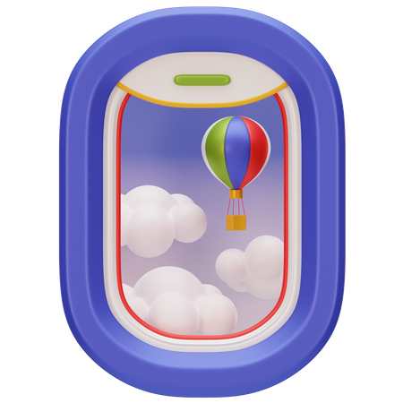 Airplane Window  3D Icon