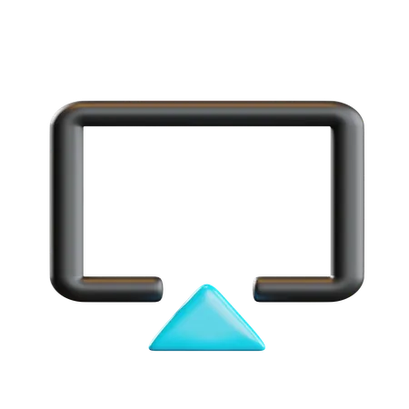Airplay Sign  3D Icon