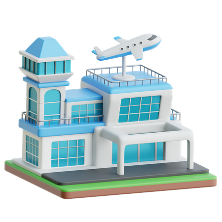 공항  3D Icon