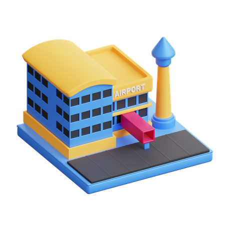 Airport  3D Icon