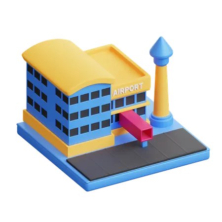 Airport  3D Icon