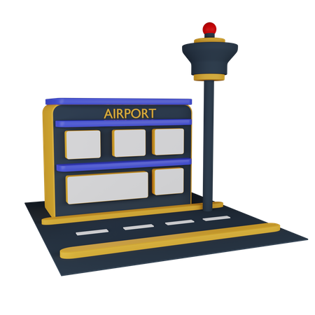 Airport  3D Icon