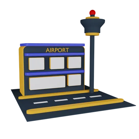 Airport  3D Icon