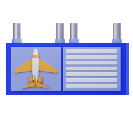 공항 광고판  3D Icon