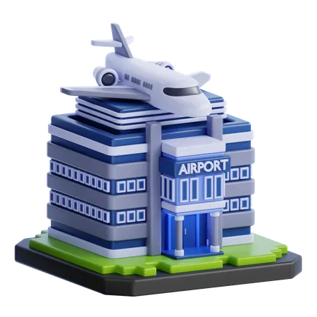 AIRPORT BUILDING  3D Icon