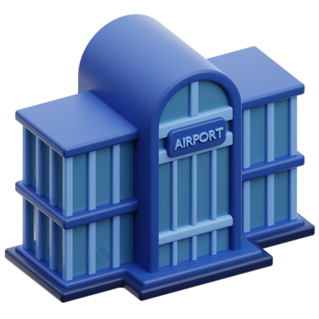 Airport Building  3D Icon