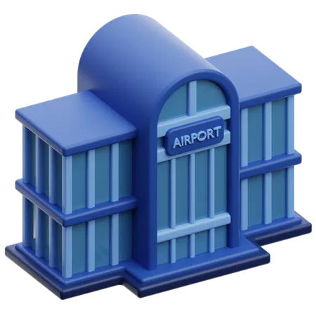 Airport Building  3D Icon