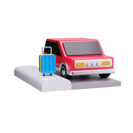 Airport Cab  3D Icon