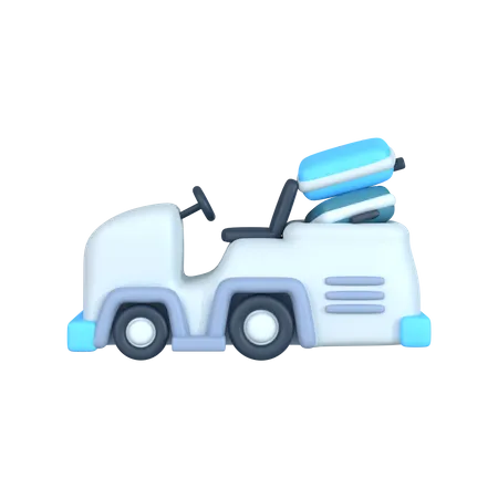 Airport Car  3D Icon