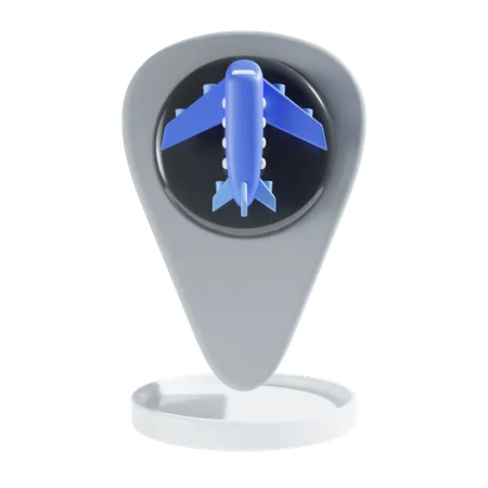 Airport Location 3 D Icon 3D Icon