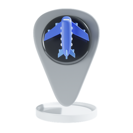 Airport Location  3D Icon