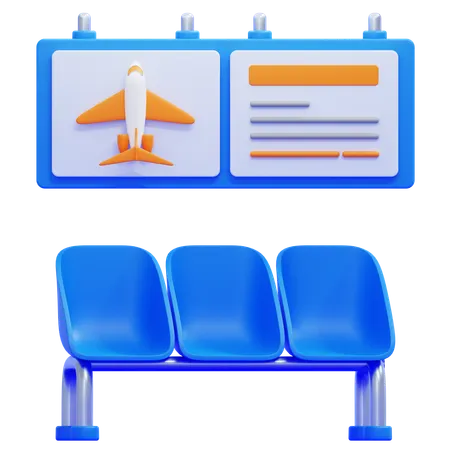 Airport Lounge  3D Icon