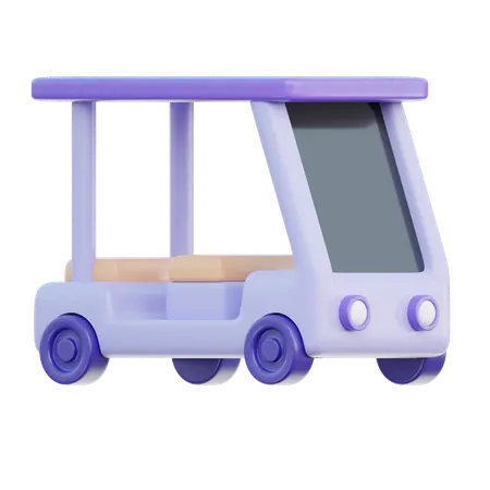 Airport Shuttle  3D Icon