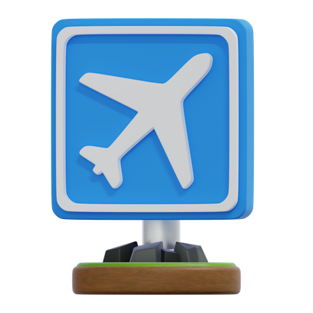 AIRPORT SIGN  3D Icon