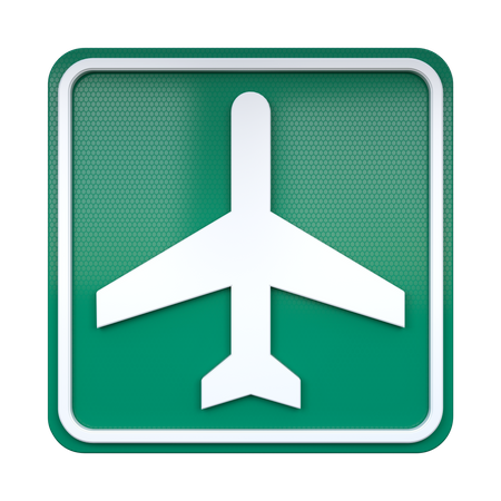 Airport Sign  3D Icon