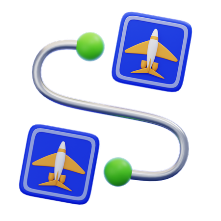 공항 환승  3D Icon