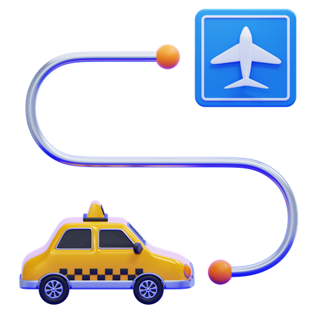 Airport Transfer  3D Icon