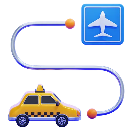 Airport Transfer  3D Icon