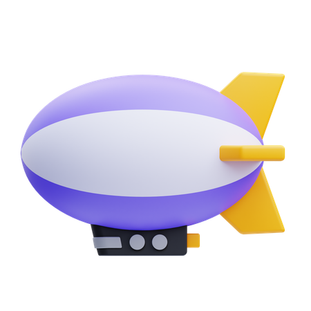 비행선  3D Icon