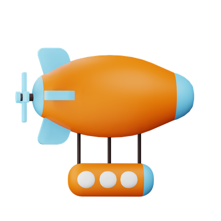Airship  3D Icon