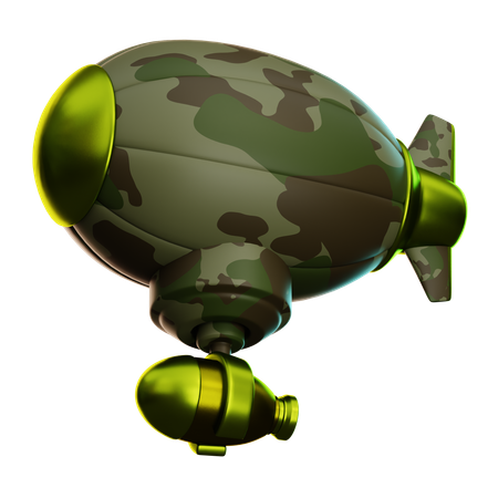 Airship Drop Bomb  3D Icon