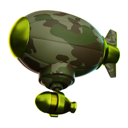 Airship Drop Bomb  3D Icon