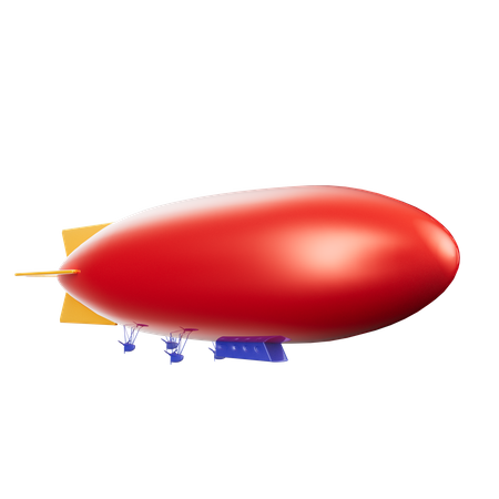 Airship Travel  3D Icon