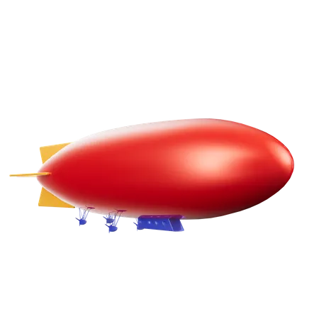 Airship Travel  3D Icon