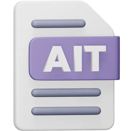 Ait File  3D Icon