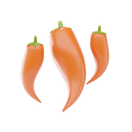 Ají picante  3D Icon