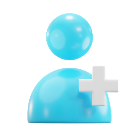 Ajouter un ami  3D Icon