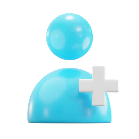 Ajouter un ami  3D Icon