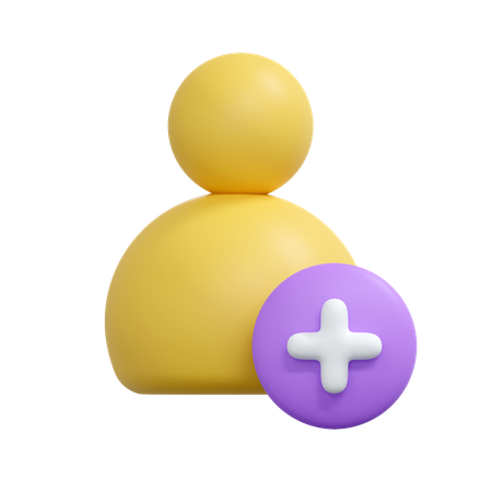 Ajouter un ami  3D Icon