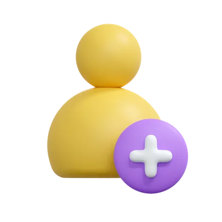 Ajouter un ami  3D Icon