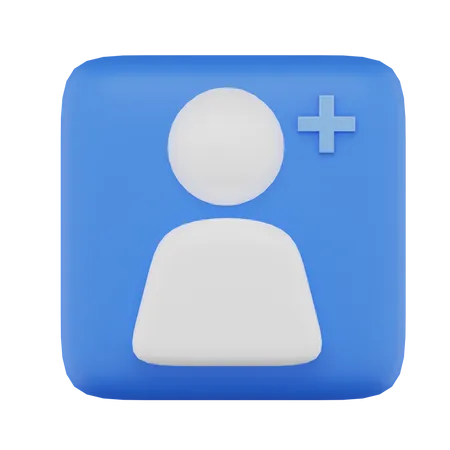 Ajouter un ami  3D Icon