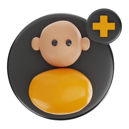 Ajouter un ami  3D Icon