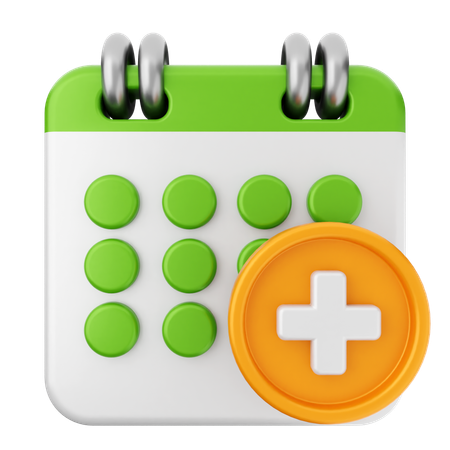 Ajouter un calendrier  3D Icon