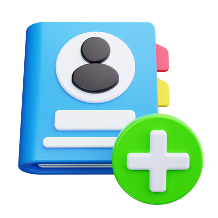 Ajouter le contact  3D Icon