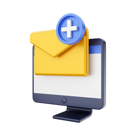 Ajouter du courrier  3D Icon