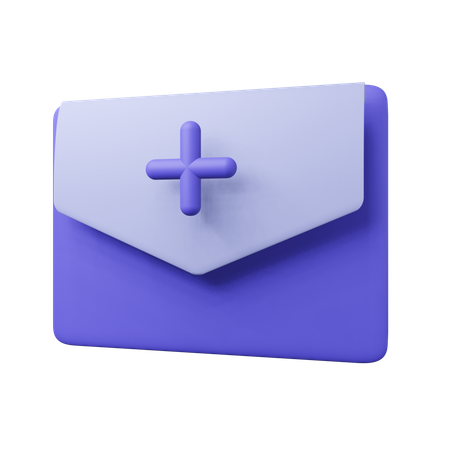 Ajouter du courrier  3D Icon