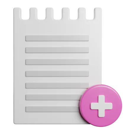 Ajouter des notes  3D Icon