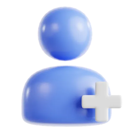 Ajouter un ami  3D Icon