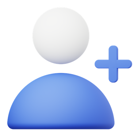 Ajouter un ami  3D Icon