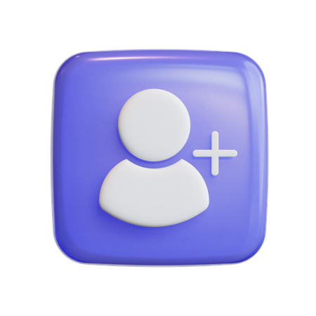 Ajouter un ami  3D Icon