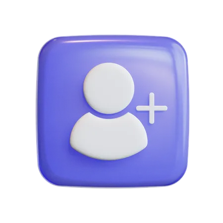 Ajouter un ami  3D Icon