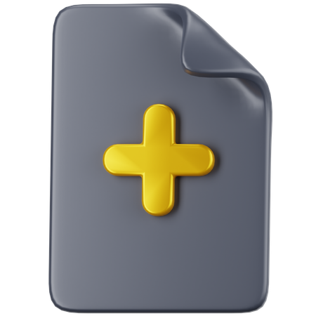 Ajouter un document  3D Icon