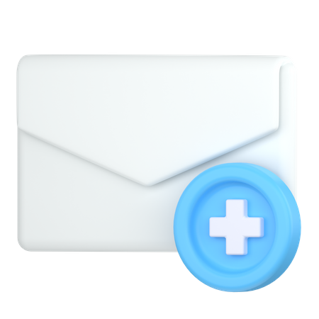 Ajouter un nouveau courrier  3D Icon